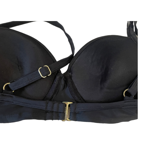 Merona Black Bikini Top Women's Size Small Swimsuit Mix and Match 2 for $25 - Picture 4 of 7